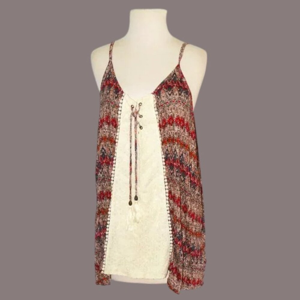 Maurice's Plus Size Spaghetti Strap Pullover Top Lace Front